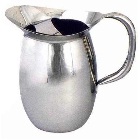 WINCO 3 qt Stainless Steel Bell Pitcher with Guard WPB-3C